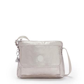 Kipling Aisling Metallic Crossbody Veske Sølv | NO 2168FD